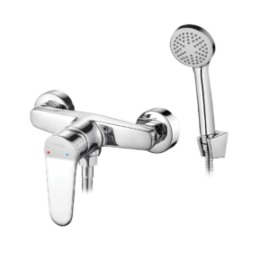 ATEZ bateria natryskowa ścienna z zestawem natryskowym