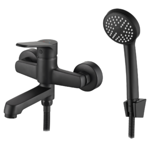 ATEZ bateria wannowa ścienna z zestawem natryskowym