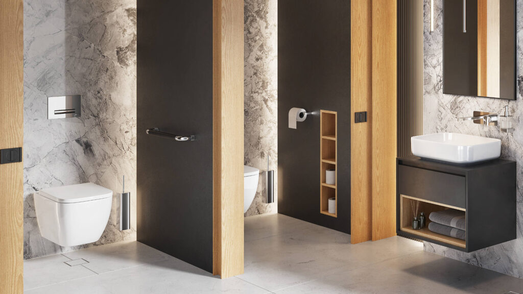 Aurro przycisk spłukujący do stelaża podtynkowego WC Shiro 2.0, chrom