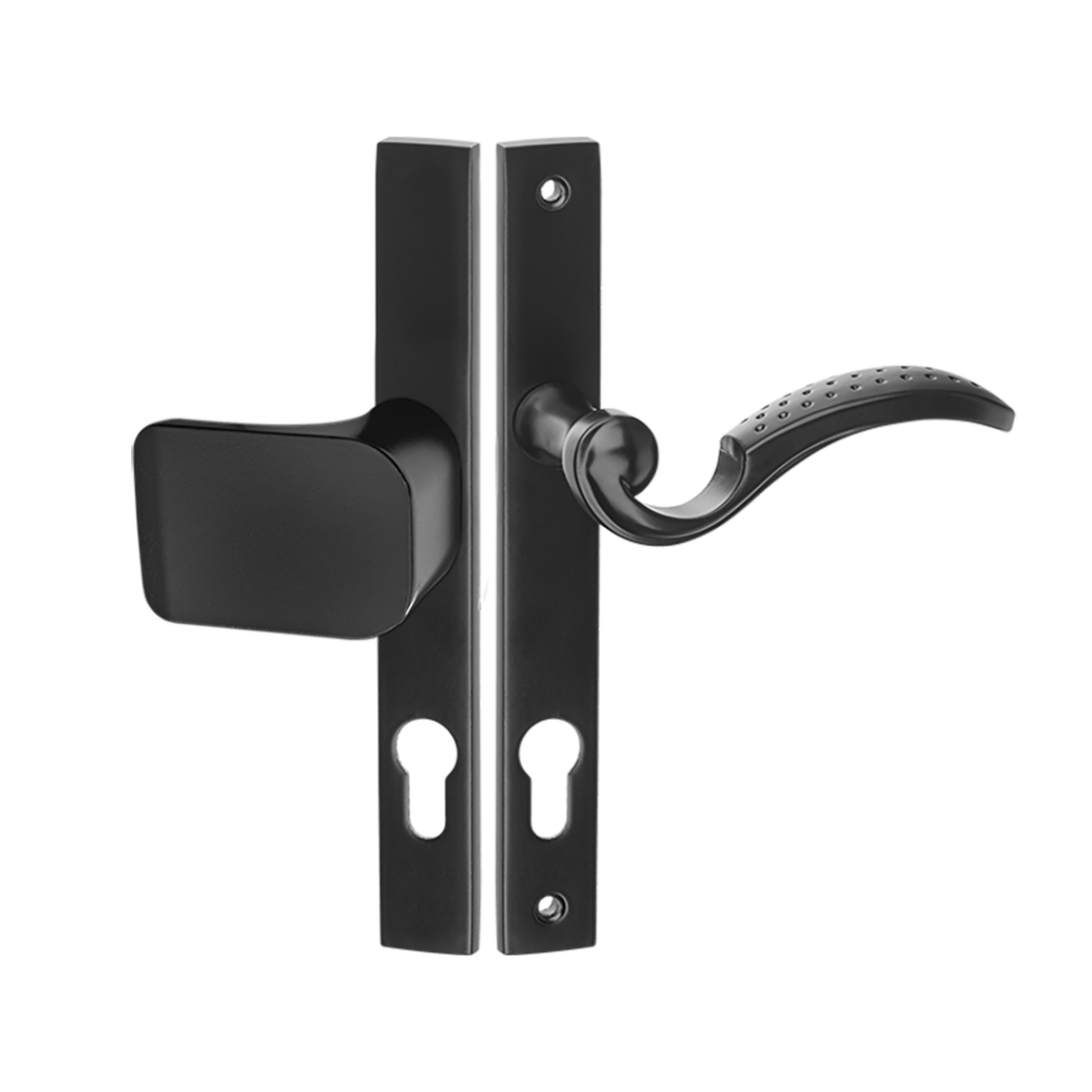 BARON klamko-gałka na szyldzie długim na wkładkę