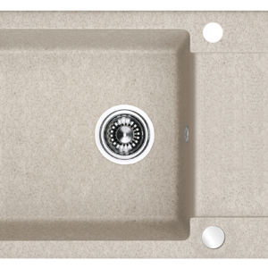CELEBES zlewozmywak granitowy 1-komorowy z półociekaczem