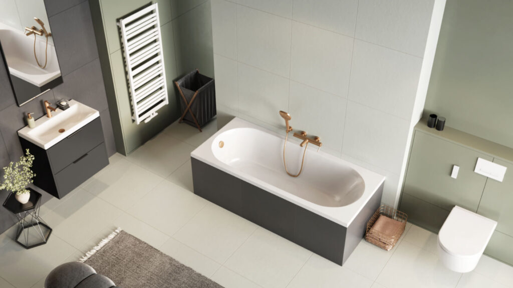 Conti grzejnik łazienkowy 143×50 cm, biały mat