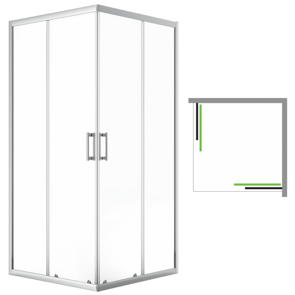 Desna – kabina natryskowa kwadratowa 90×90 cm
