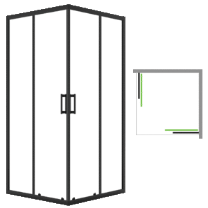 Desna – kabina natryskowa kwadratowa 80×80 cm