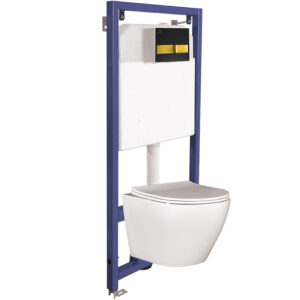 Akan i Desna – zestaw podtynkowy, stelaż, miska i przycisk