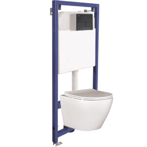 Akan i Desna – zestaw podtynkowy, stelaż, miska i przycisk