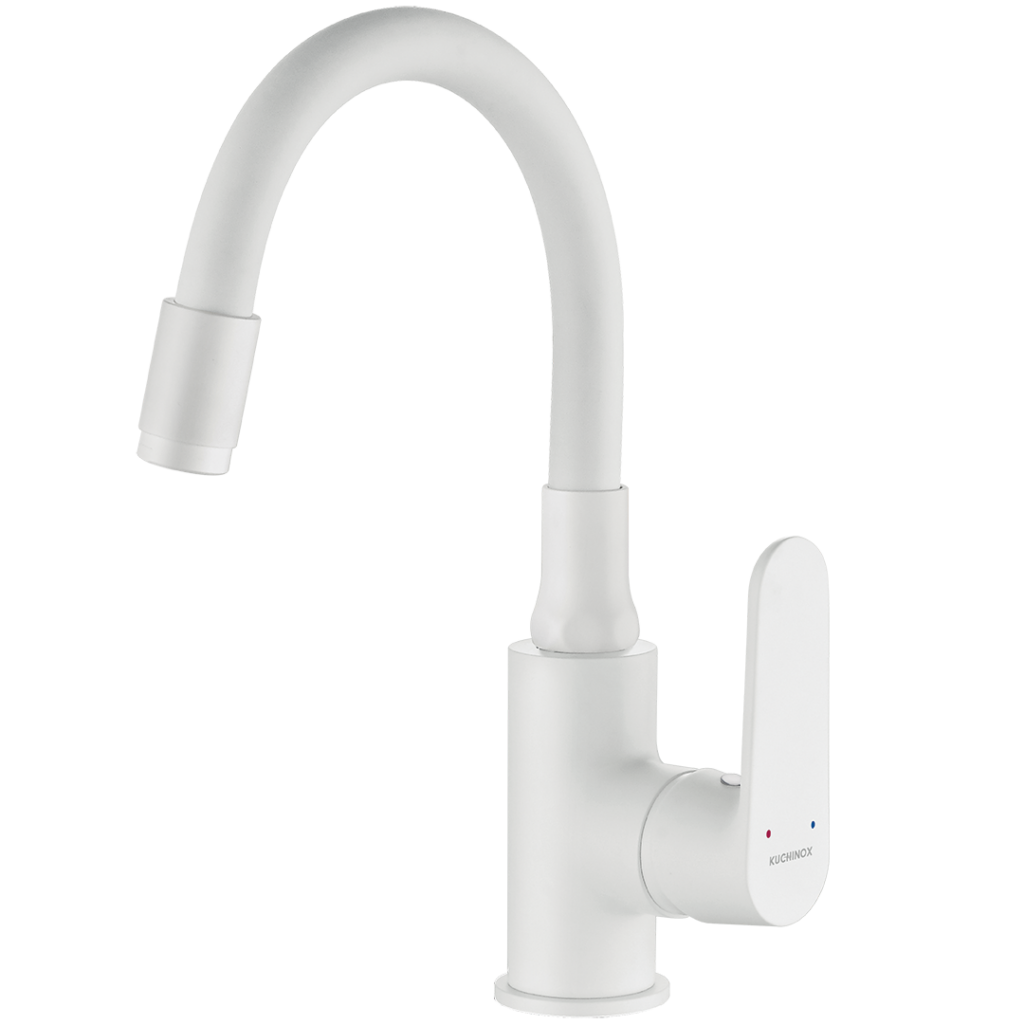 DIMA bateria umywalkowa stojąca z elastyczną wylewką