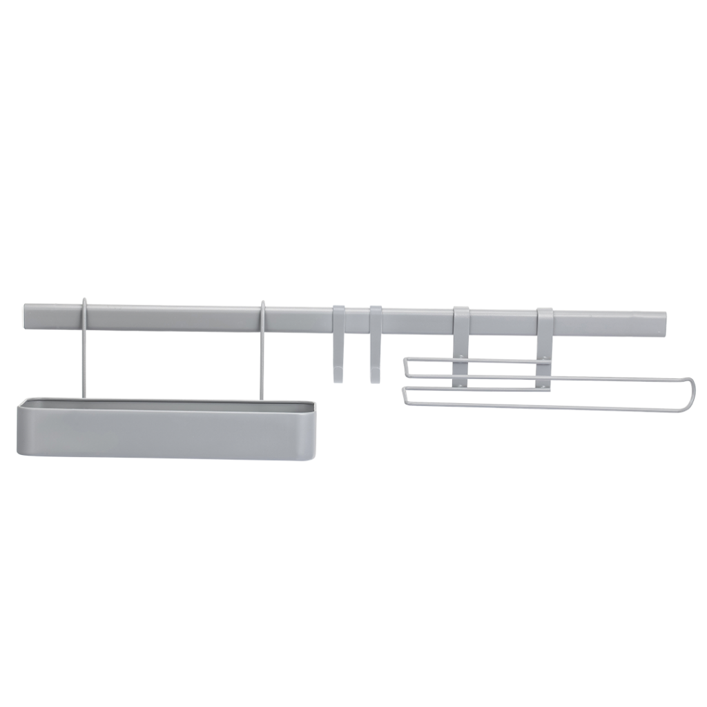 Zestaw półka, reling, uchwyt na ręcznik, 2 haczyki