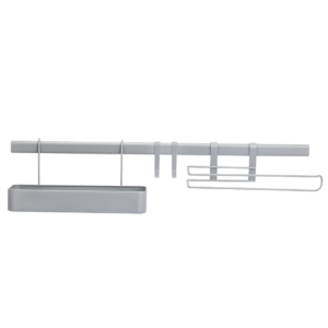 Zestaw półka, reling, uchwyt na ręcznik, 2 haczyki