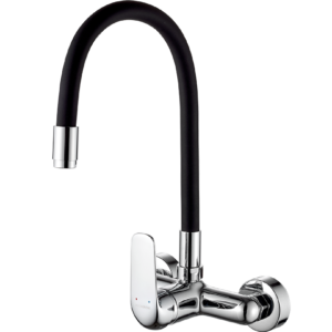 ELZA bateria zlewozmywakowa ścienna z elastyczną wylewką