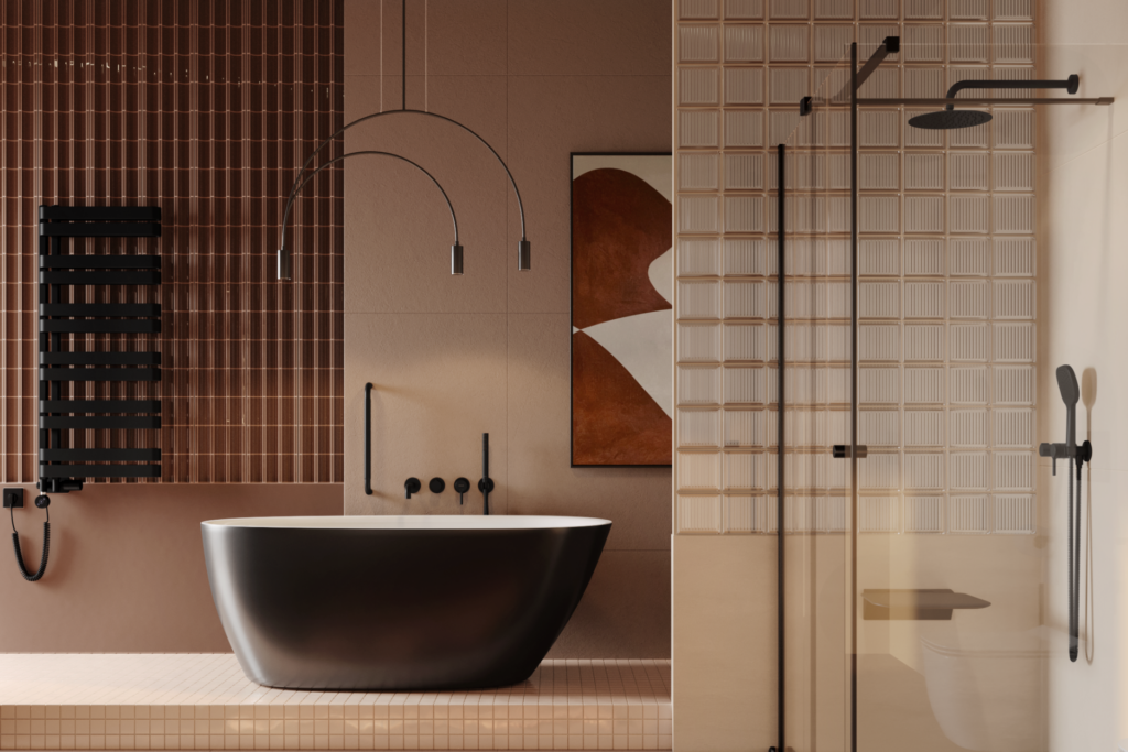 Hendi uchwyt łazienkowy prosty 45 cm, czarny mat