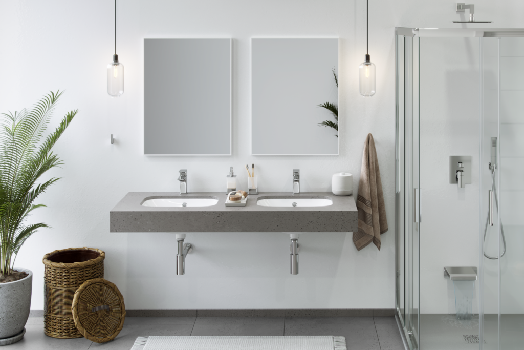 D54 syfon umywalkowy, stal nierdzewna, chrom