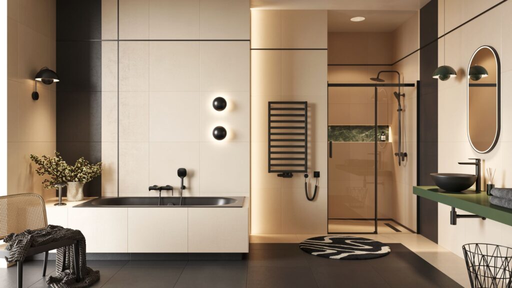 Brego grzejnik łazienkowy 115×50 cm, cappuccino