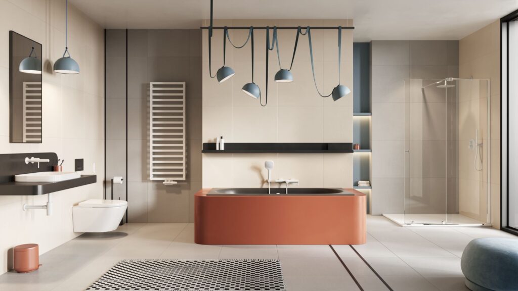 Brego grzejnik łazienkowy 139×50 cm, cappuccino