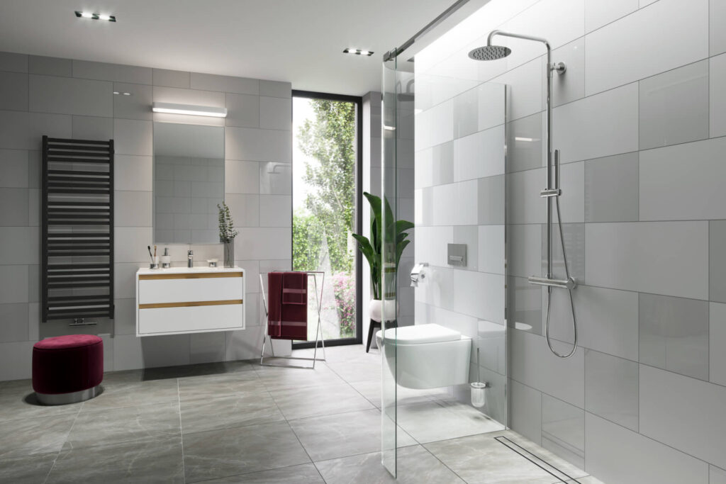 Horos grzejnik łazienkowy 146×50 cm, czarny soft