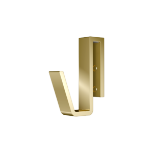 Haczyk do mocowania na szybie o grubości 6-10 mm, złoty połysk