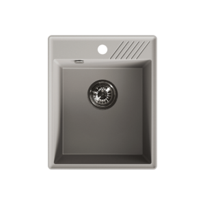 Hub – zlewozmywak szary 1-komorowy