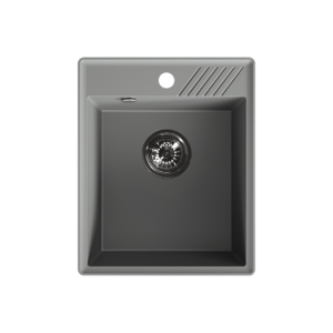 Hub – zlewozmywak volcano grey 1-komorowy