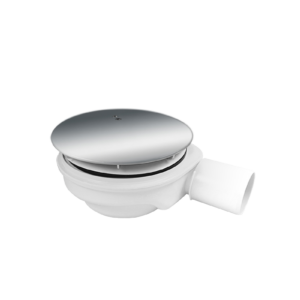 Syfon do brodzika fi-90mm z pokrywą, chrom