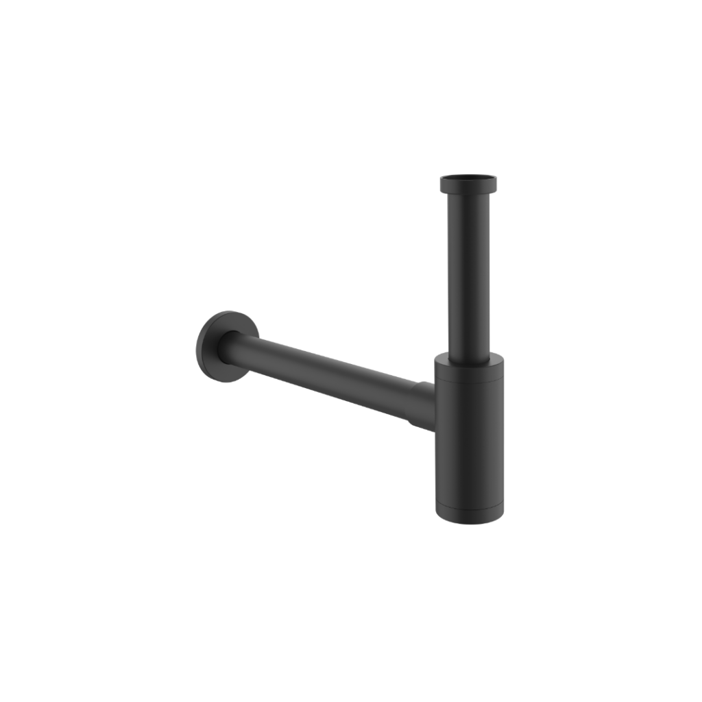 D54 syfon umywalkowy, stal nierdzewna, czarny mat