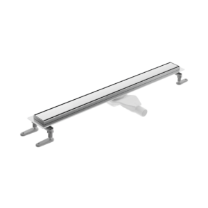 Stilio odpływ liniowy 90 cm z kołnierzem ruszt dekoracyjny, stal nierdzewna polerowana