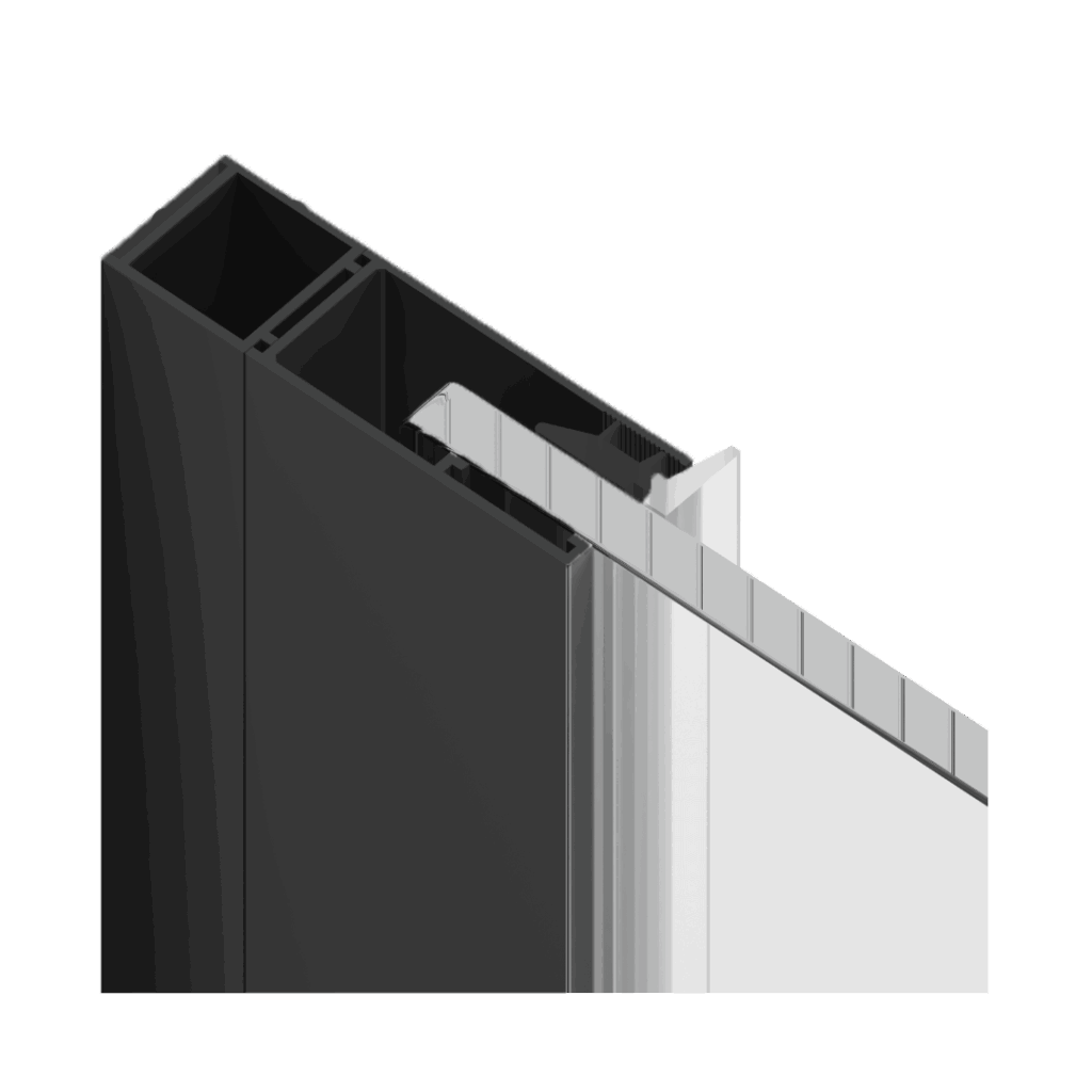 Rols profil poszerzający 15 mm, czarny mat