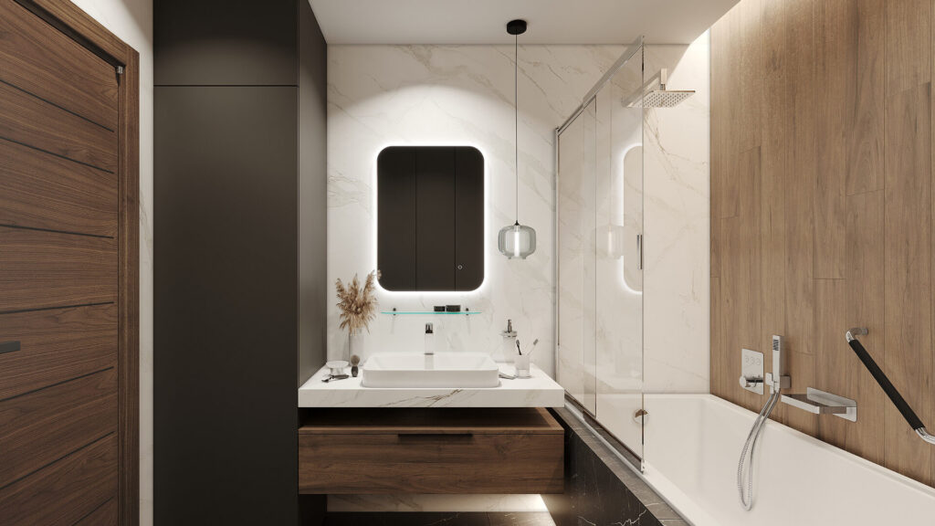 Liner parawan nawannowy 110×140 cm rozsuwany 2-częściowy lewy / prawy, chrom