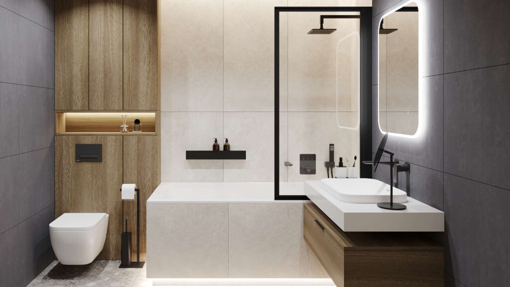 Riko stojak na papier ze szczotką, czarny mat