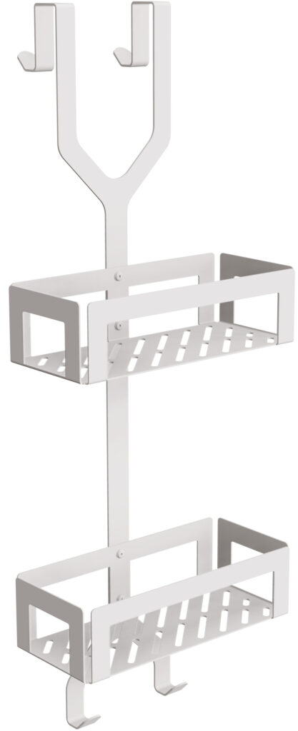 Kosz prysznicowy podwójny ANDEX Technic 347B stal nierdzewna biały