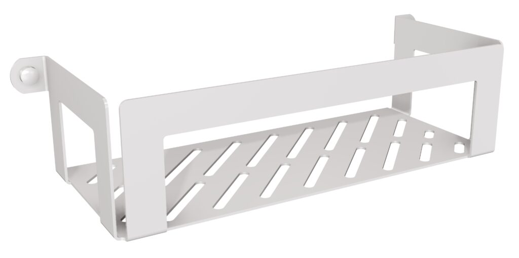 Koszyk prysznicowy ANDEX Technic 328B stal nierdzewna polerowana biały