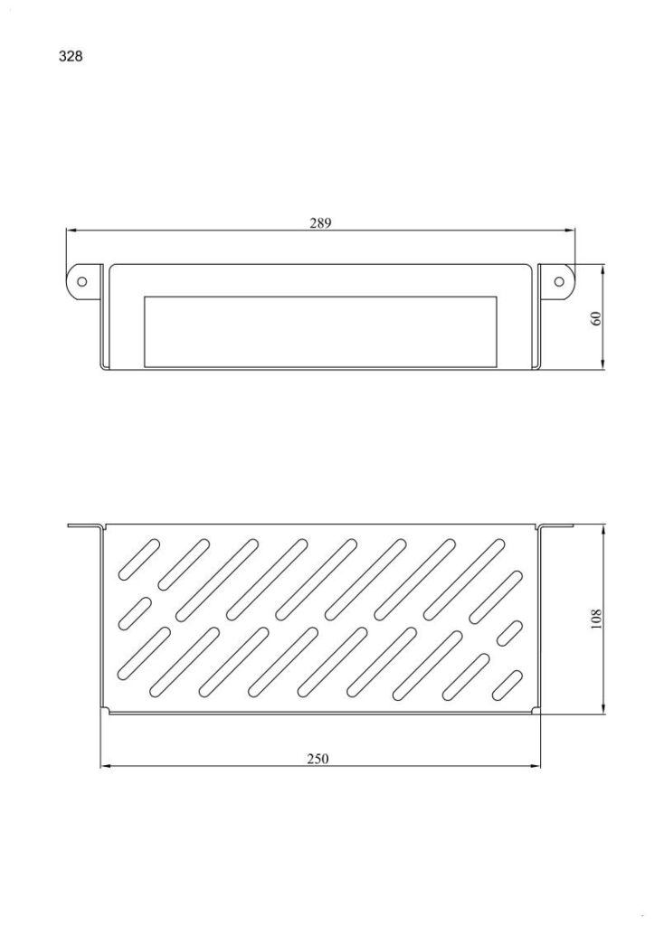 Koszyk prysznicowy ANDEX Technic 328SG stal nierdzewna polerowana