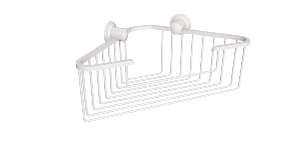 Koszyk prysznicowy narożny ANDEX Classic 089B biały