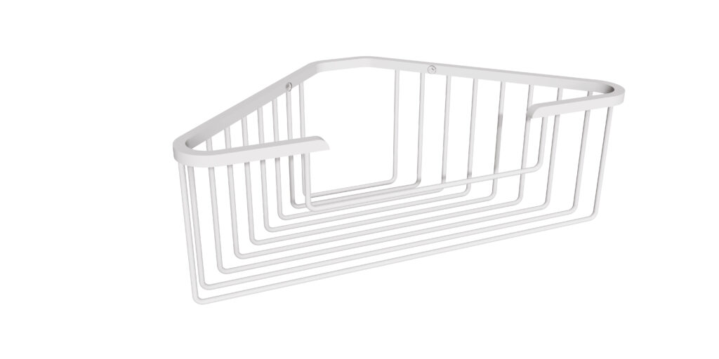 Koszyk prysznicowy narożny ANDEX Sanibella 569B biały