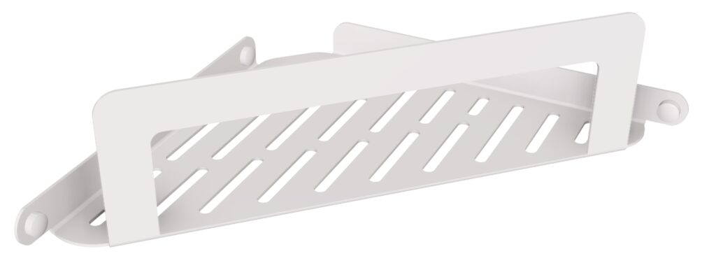 Koszyk prysznicowy narożny ANDEX Technic 318B stal nierdzewna biały