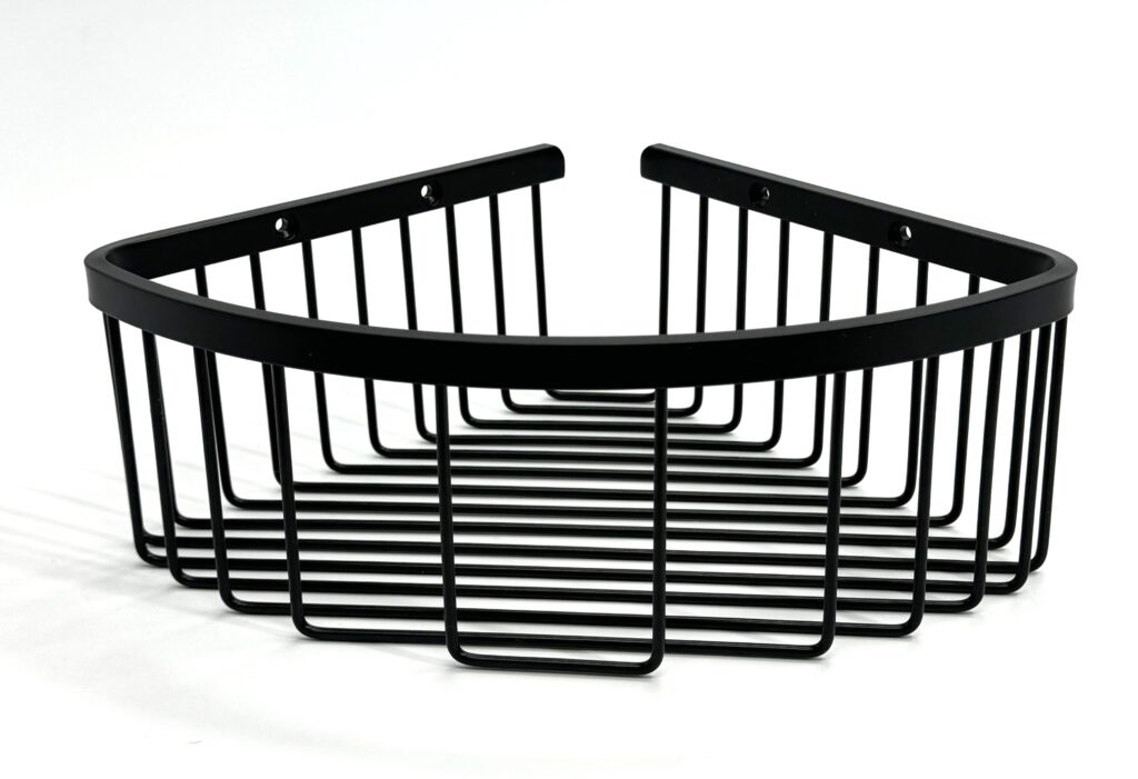 Koszyk prysznicowy narożny półokrągły ANDEX Classic 084NG czarny