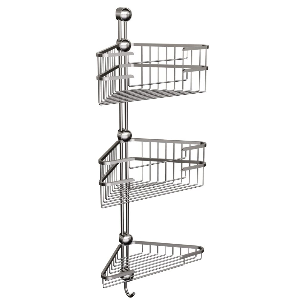 Koszyk prysznicowy potrójny narożny ANDEX Classic 074CC chrom