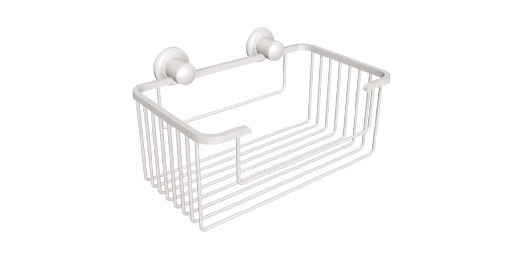 Koszyk prysznicowy prostokątny ANDEX Classic 088B biały