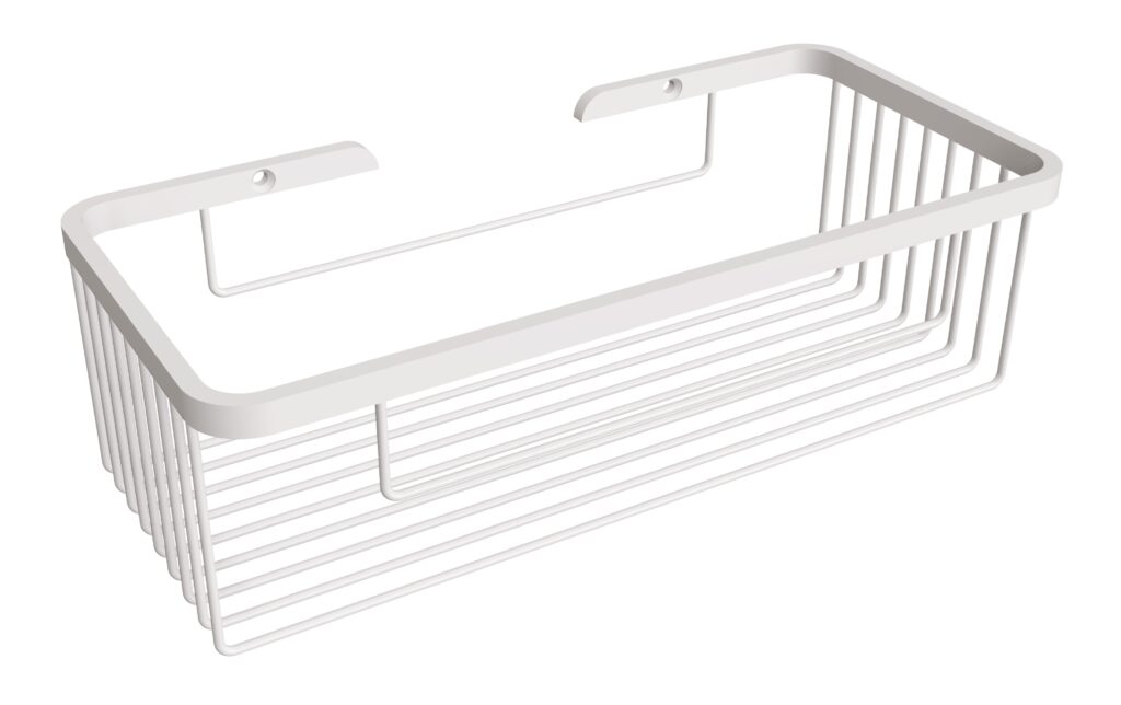 Koszyk prysznicowy prostokątny duży ANDEX Classic 085B biały