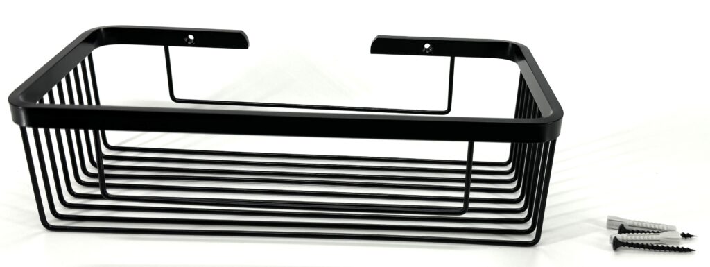 Koszyk prysznicowy prostokątny duży ANDEX Classic 085NG czarny