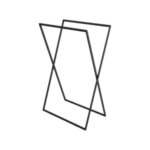 Kros wieszak wolnostojący na ręczniki, czarny mat