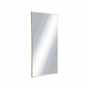 Kuadro lustro łazienkowe 100×50 cm prostokątne, złoty szczotkowany