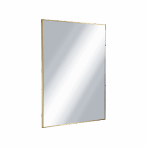 Kuadro lustro łazienkowe 80×60 cm prostokątne, złoty szczotkowany