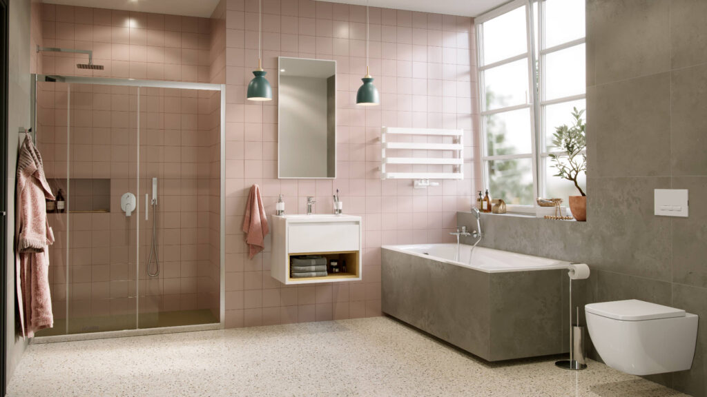 Kuadro lustro łazienkowe 100×50 cm prostokątne, biały mat