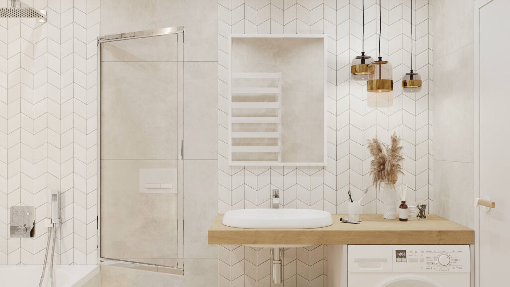 Kuadro lustro łazienkowe 80×60 cm prostokątne, biały mat