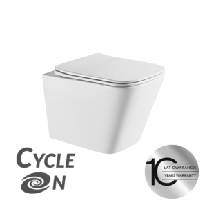 Kvadrato CycleOn 2.0 – miska ustępowa wisząca bezkołnierzowa