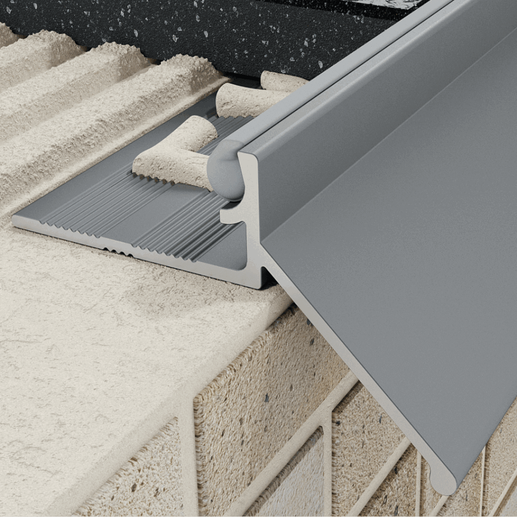 Profil K okapowy 8 mm, szerokość 15 mm długość 250 cm, aluminiowy, anodowany grafitowy