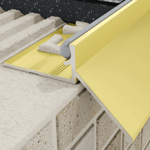 Profil K okapowy 8 mm, szerokość 15 mm długość 250 cm, aluminiowy, anodowany złoty