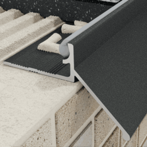 Profil K okapowy 8 mm, szerokość 15 mm długość 250 cm, aluminiowy, grafitowy z teksturą