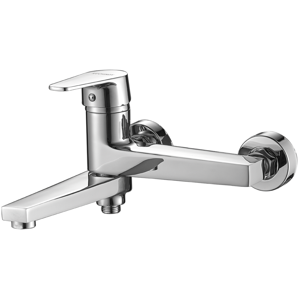 LUGA bateria wannowa ścienna z ruchomą wylewką bez zestawu natryskowego