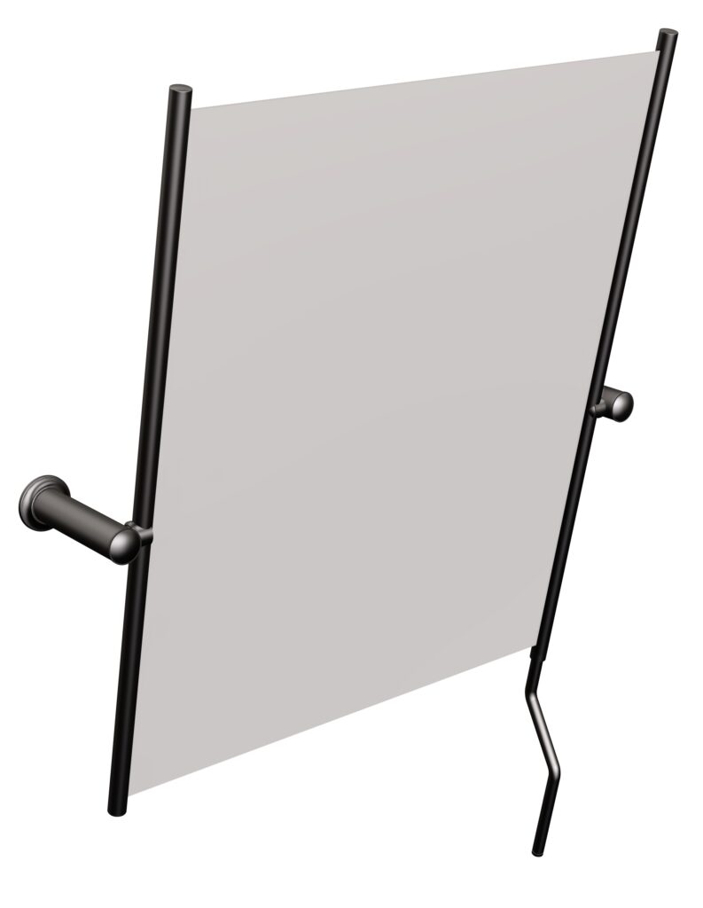 Lustro uchylne z rączką ANDEX Bez Barier 809NG czarny